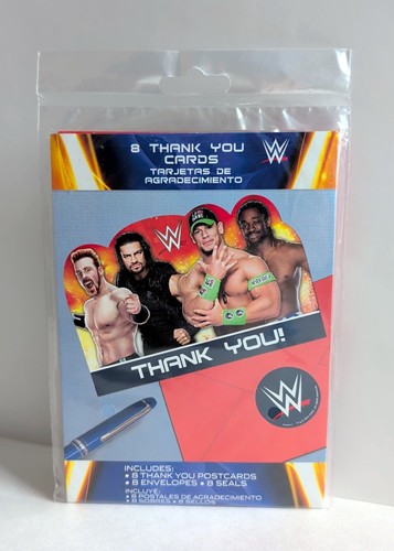 Wwe wrestling thank you cards - thank,