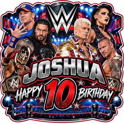 Wwe cake topper - wwe, 3d