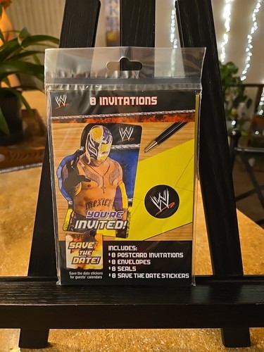 Wwe birthday invitation set - set, of