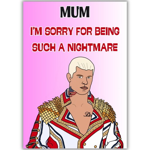 Funny birthday card - birthday, mum