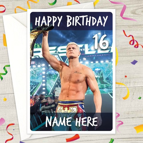 Wwe cody rhodes personalised - rhodes,