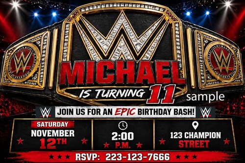 Wrestling birthday party - wrestling,