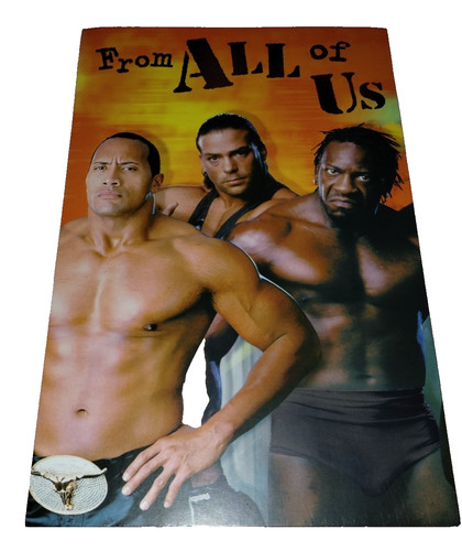 Wwe birthday card 2002 - wwe, rock