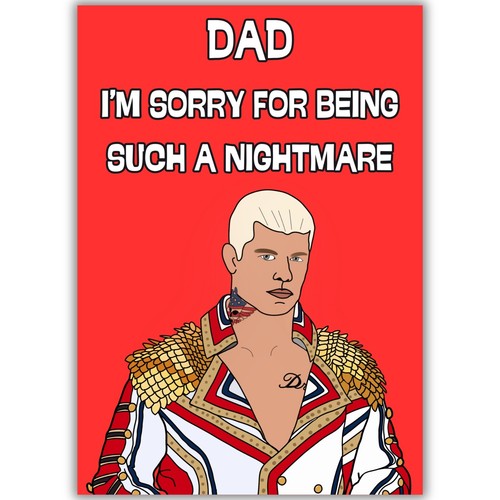 Funny birthday card for - card, dad