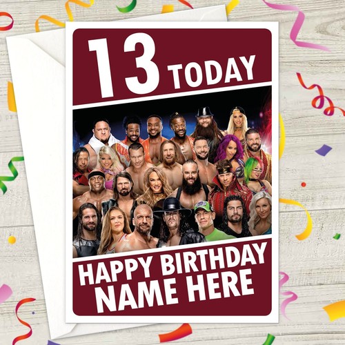Wwe personalised birthday - wwe,