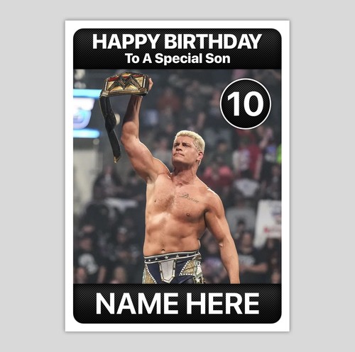 Wwe cody rhodes personalised - cody,