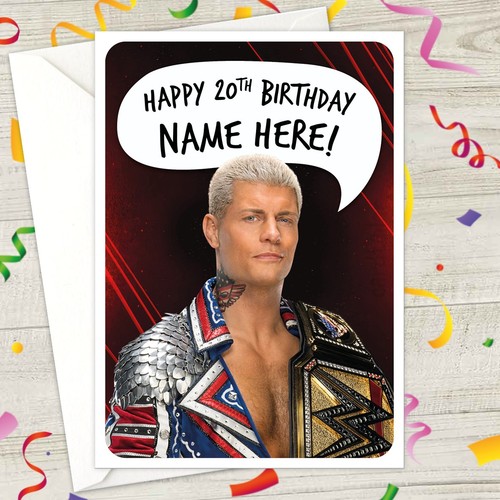 Wwe cody rhodes personalised - wwe,