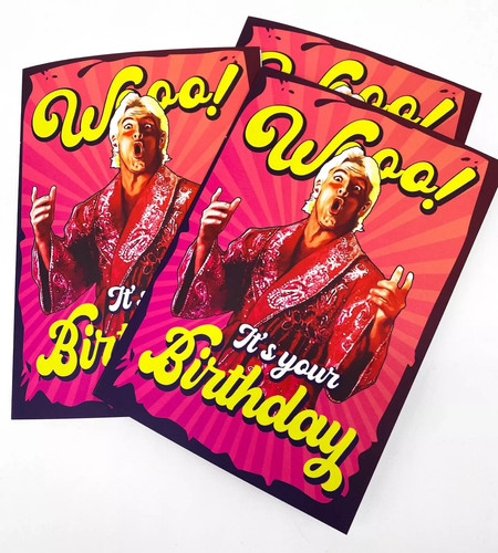 Ric flair woo birthday card - woo!,