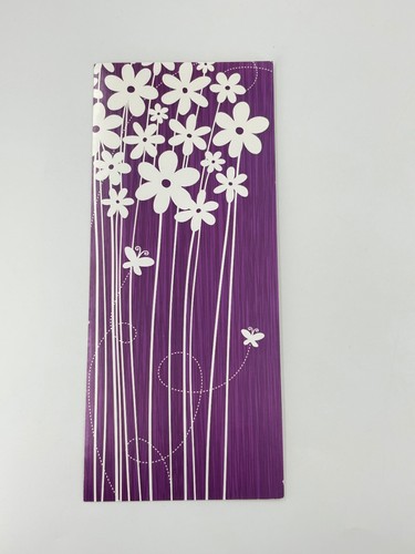 Greeting card purple white - greeting,