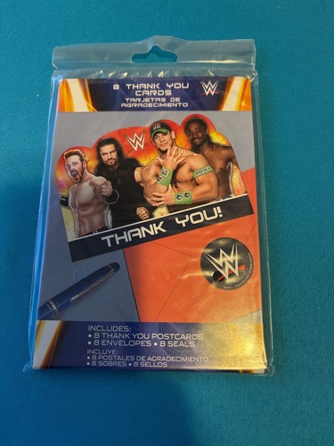 Wwe wrestling thank you - thank, cards