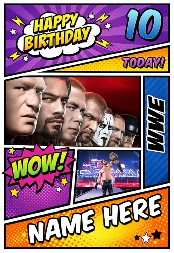 Wwe wrestlemania personalised - wrestlemania,