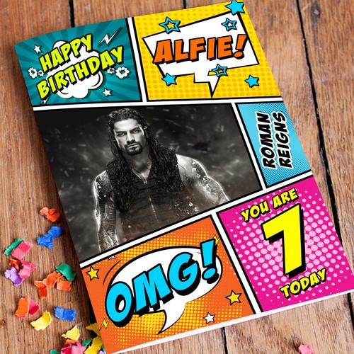 Roman reigns wwe birthday card - roman,